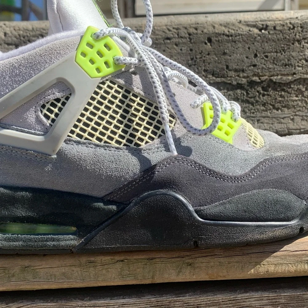Air Jordan 4 Retro “Neon 95”. Size 12. - Picture 8 of 10